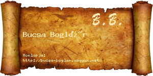 Bucsa Boglár névjegykártya